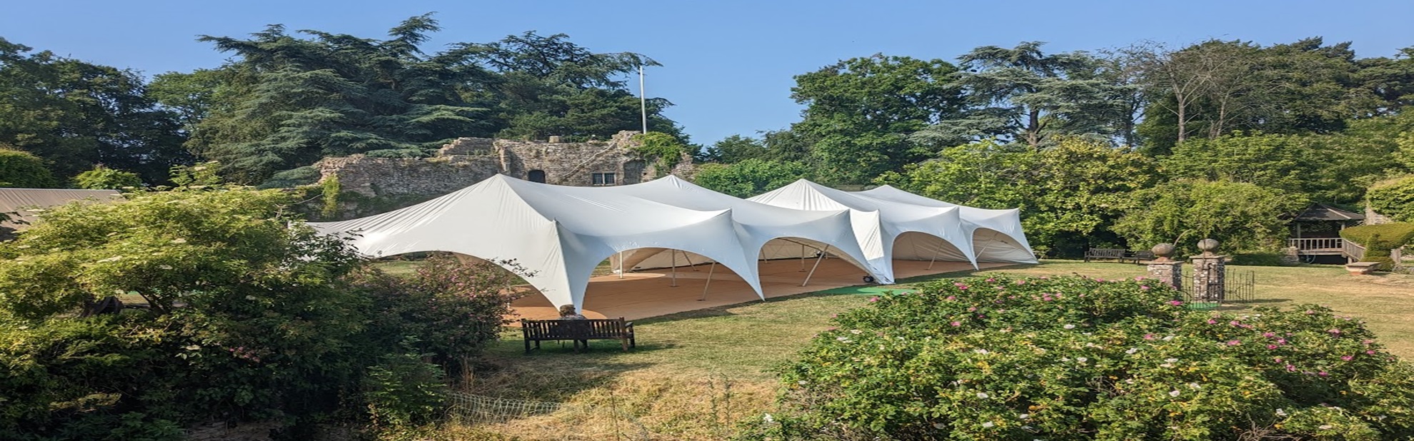 Capri Marquee Usk Castle Monmouthsire